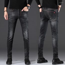 Men's Jeans Spring Fashion Youth Slim Small Foot Korean Version Of Denim