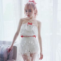 Bustiers & Corsets Princess Sweet Lolita Tube Tops BOBON21 Girl Cotton Cross Lacing With Bow And Lace T1380