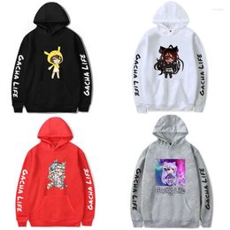 Women's Hoodies Game Gacha Life Sweatshirt Hooded Cosplay Unisex Women Men Hoodie Coat Long Sleeve Oversize