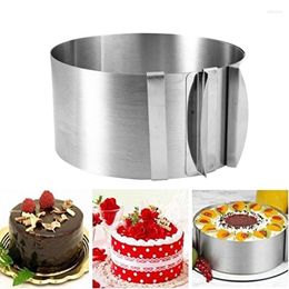 Baking Moulds Adjustable Mousse Ring & Cake Collar Surround Film Lining Molds 3D Round Mould Kitchen Dessert Decorating Tools ZXH