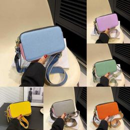 High Quality Snapshot Designer Bag O Letter Camera Bag Women Contrast Crossbody Bags Leather Square Mar Shoulder Bag 230615