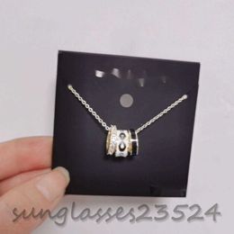 COA-2 Black gold three-ring three-piece necklace C does not fade light luxury striped necklace