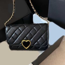 Love lock Designer Cross body Bag women square chian bags luxurys HandBag crossbody sheepskin Shoulder purse lady handbags 230815