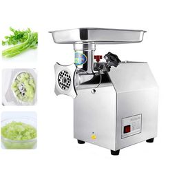 Commercial Meat Grinder 120kg / h Electric Meat Cutter Enema Machine Stainless Steel Iron Mincer Sausage Filler Function