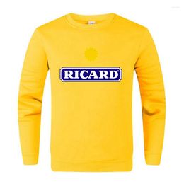Men's Hoodies Fashion Solid Sweatshirts 2023 Spring And Autumn Casual Sweatshirt High Quality Men Tops Ricard Brand Hip Hop Pullover
