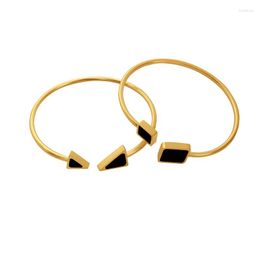 Bangle Women's Charm Bracelet Multi Functional Triangle Case Fade Resistant Jewelry Handmade Gift