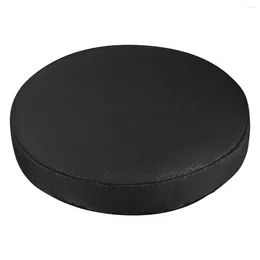 Chair Covers Round Bar Cover Stool Cushion Protector For Home Office Black 33cm Diameter