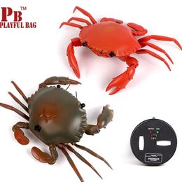 ElectricRC Animals Children's toy remote control animal creative crab girl yizhi electric simulation model toys 230814