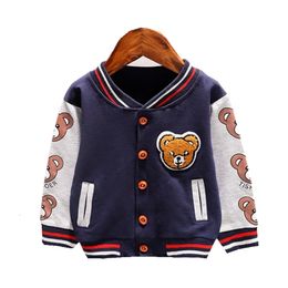 Jackets Spring Autumn Baby Cartoon Clothes Children Boys Girls Fashion Print Jacket Kids Infant Sportswear Toddler Casual Clothing 230814