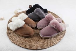 boots 2023 tasman slippers chestnut fur slides sheepskin shearling tazz new mules women ultra mini platform boot slip-on shoes suede upper fall winter size 36-44