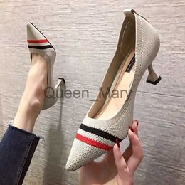 Dress Shoes Pointed Toe Fetish Luxury Designer Woman Extreme Mules Super High Heels Women Sexy Shoes Ladies Pumps Flying Weaving J230815