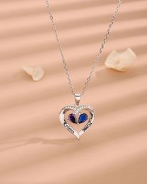 Japan and South Korea hot selling S925 sterling silver fashion fashion fashion love pendant French regular necklace female