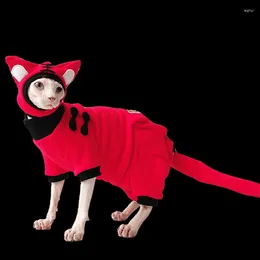 Cat Costumes Chinese Style Clothes For Hairless Sphinx Devon Four-legged Rex Conis Kitten Outfits Sphynx