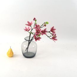 Decorative Flowers 1pc Magnolia Artificial Silk Branch Orchid Wedding Party Home Decoration Fake Flower
