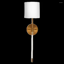 Wall Lamp Light Luxury Simple Bedroom Aisle Nordic Personalized Bedside Soft Design Model Room Acrylic