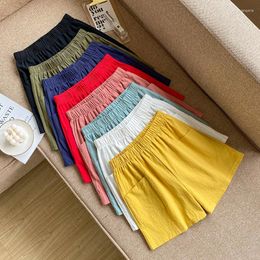 Women's Shorts Solid Elastic Women Sports High Waist Black Fashion Female Harajuku Plus Size Casual Pants Streetwear Summer