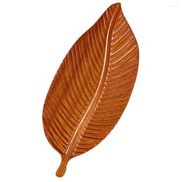 Plates Decorative Dessert Tray Wooden Home Jewelry Platter Serving Leaf Shape Plate Dish