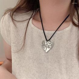 Pendant Necklaces Punk Style Heart Necklace Classic Rope Chain For Women Trendy Jewellery Exquisite Accessories