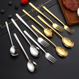 Dinnerware Sets Stainless Steel Tableware Spoon And Fork Set Knife Flatware Dishwasher Safe Dinner Cutlery Gift