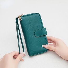 Wallets Fashion Women's Wallet Long Women Coin Purse For Woman 2023 Card Holder Ladies Zipper Wristlet Phone Female Clutch Bag