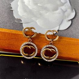 classics Stud Earring Double Letter G Logo Earing Luxury Women Hoop Designer Jewellery GGity Crystal Pearl Earrings Woman 5292