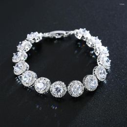 Bangle Honghong Hip-Hop Style Bracelet 3A Zircon Women'S Personality With High-Quality Accessories Celebrity Banquet Gifts