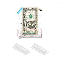 Gift Wrap 20pcs Birthday Graduation Clear Cash Pounches Rectangle Money DIY Card Holder Dome Lip Box Plastic Waterproof
