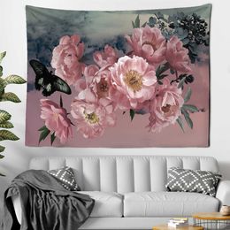 Tapestries Nordic Flower Big Tapestry Wall Decoration Wall Hanging Decor Art Hippie Tapestry Home Decor