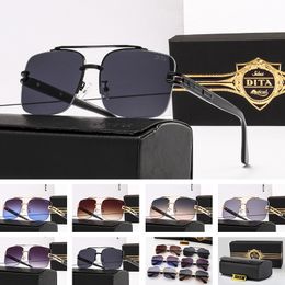 Dita sunglasses 2023 popular retro men's and women's sunglasses high-end designer brand metal frame gift box packaging P16 Dita 1727