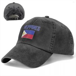 Ball Caps Flag Of PHILIPPINES Baseball Unisex Soft Casquette Cap Fashion Denim Hat Vintage Adjustable Dad