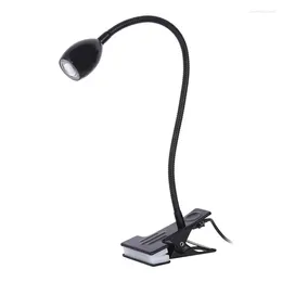 Table Lamps Aluminium Alloy Gooseneck Clip Desk Lamp Reading Room LED 3W Bedroom Bedside Clamp Light Kids Eye Protect