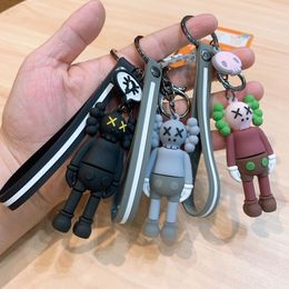 Cartoon Silicone Bear Wholesale Toy Tidal Brand Keychain Bookbag Hanging Accessories Keychain