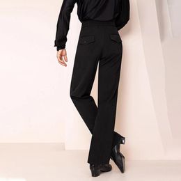 Stage Wear High Waist Design Pants Male Latin Dance Cloth For Men Ballroom Samba Rumba Performance Dancewear YD140