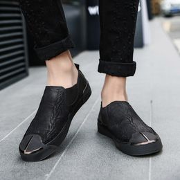 Dress Shoes Summer Walk Loafers Men Moccasins Suede Slip On Flats Genuine Leather Shallow Causal Driving Gentleman Lazy 230814