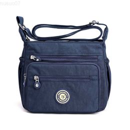 Messenger Bags 2022 Fashion Women Shoulder Messenger Bag Women's Handbags High Quality Nylon Ladies Casual Tote Shopping Hobos Bag Bolsos L230814