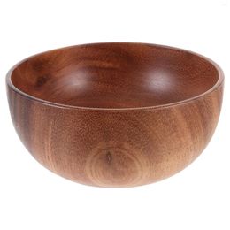 Bowls Fruit Bowl Kitchen Counter Anti-fall Small Wood Large Salad Wooden Serving Extra Child