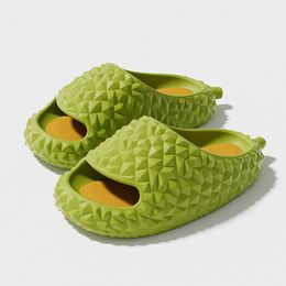 home shoes TAFN Fashion Female Durian Slippers Summer Home Indoor Non-Slip EVA Thick Sole Feet Treading Couple Men Slippers Wholesale 230814