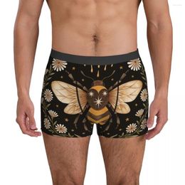 Underpants Bee Underwear Honey Moon Men's Shorts Briefs Elastic Boxer High Quality Print Large Size Panties