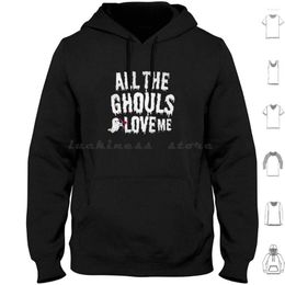 Men's Hoodies All The Ghouls Love Me Cute Funny Boy'S Or Halloween T-Shirt Long Sleeve Boys