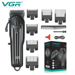 Hair Trimmer VGR Hair Clipper Professional Hair Cutting Machine Hair Trimmer Adjustable Cordless Rechargeable V 282 230814