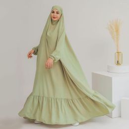 Ethnic Clothing Islamic Jilbabs For Women One Piece Prayer Dress Dubai Turkish Modest Outfits Long Khimar Muslim Abaya Ramadan Eid