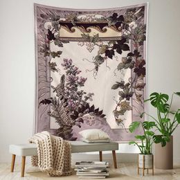 Tapestries Floral Mural Wall Hanging Tapestry Minimalist Art Mystery Aesthetics Room Home Decor