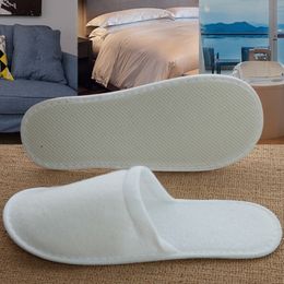 home shoes 20 Pairs Non-slip Disposable Slippers Line Simple Slippers Portable Guest House Slippers for el Spa Shoeless Home 230814