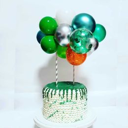 Decoration 10pcs 5Inch Balloon Cake Topper Metal Balls Shape For Birthday Jungle Wedding Decoration DIY Supplies R230812