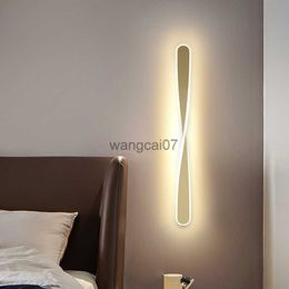 Wall Lamps HAILION LED Spiral Wall Lamp for Bedroom Bedside Hallway Aisle Wall Lights Home Decor Creative Indoor Lighting HKD230814