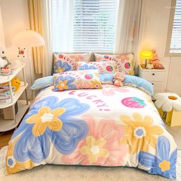 Bedding Sets Broad Style Flower Single Double Set Cotton Full Size Duvet Cover With Sheets High Quality Quilt