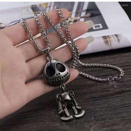 Pendant Necklaces Funny Space Robot Necklace Male Fashion Sweater Hip-hop Female Personality Earth Cool Student Chain