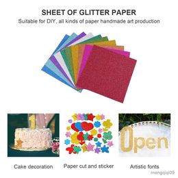 Gift Wrap 100 Pcs Glitter Paper Color Cardstock Paper Craft Glitter Sheets Christmas Gift Paper Shimmer Cardstock Paper Glitter Cardstock R230814