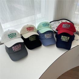 Ball Caps Korean Style Outdoor Thin Soft Top Male Female Cap Letter Embroidered Baseball Women Men Spring Summer Curved Brim Hats