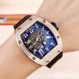 Designer Luxury Richarmills Swiss Wristwatches Automatic Mechanical Tourbillon Wrist Watches Series Rm010 Rear Diamond Ipss XXTFS